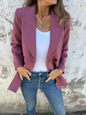 Solid Color Fashion Long Sleeve Blazer