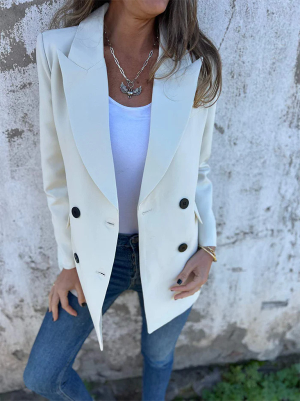 Solid Color Fashion Long Sleeve Blazer