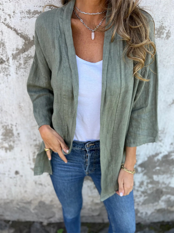 Women's Casual Loose Pocket Cardigan Jacket Top