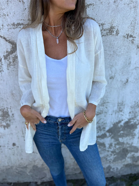 Women's Casual Loose Pocket Cardigan Jacket Top