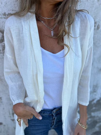 Women's Casual Loose Pocket Cardigan Jacket Top