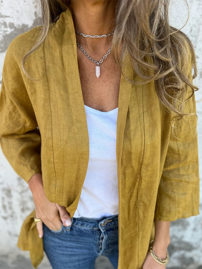 Women's Casual Loose Pocket Cardigan Jacket Top