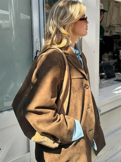 Vintage Suede Jacket Coat