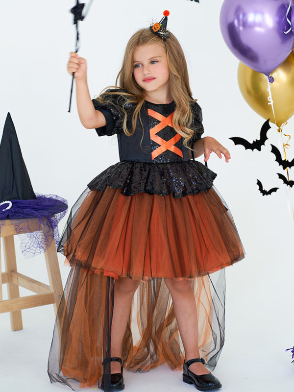 Halloween Girls Tulle Dress Costume Set