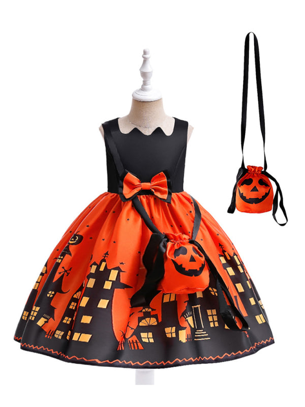 Halloween Themed Girls' Party Dress