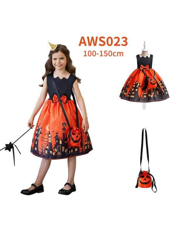 Halloween Themed Girls' Party Dress