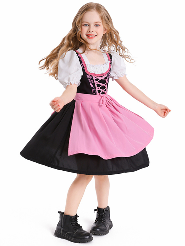 Halloween costumes cute children's beer festival skirts multi-color campus activities girls costumes